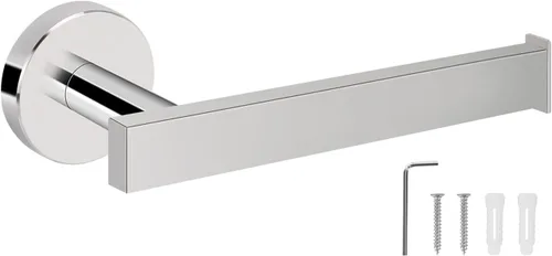 Vista 9 de NearMoon Soporte cuadrado de papel higiénico para baño, acero inoxidable SUS304 de alta calidad, montado en la pared, para baño, cocina, baño Níquel