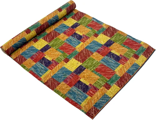 Vista 13 de SorenCut Tela de corcho por yarda, tela de corcho para coser con superficie de café negro, 12 x 52 pulgadas más grande para manualidades, cortar