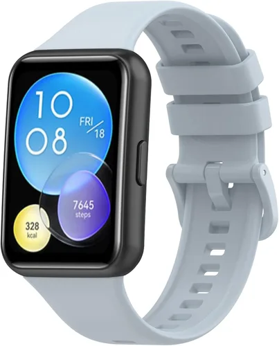 Vista 21 de Senter Correas de repuesto de goma suave de liberación rápida para Huawei Watch Fit 2 Smart Watch