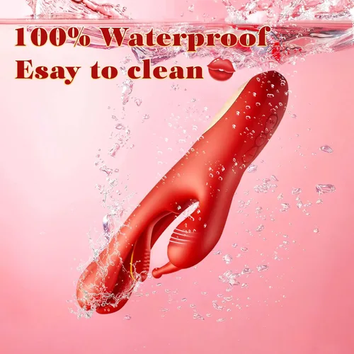 Vista 7 de Vibrador consolador conejo juguetes sexuales – Vibrador masajeador de punto G para mujeres, estimulación del pezón del clítoris, juguetes sexuales 3