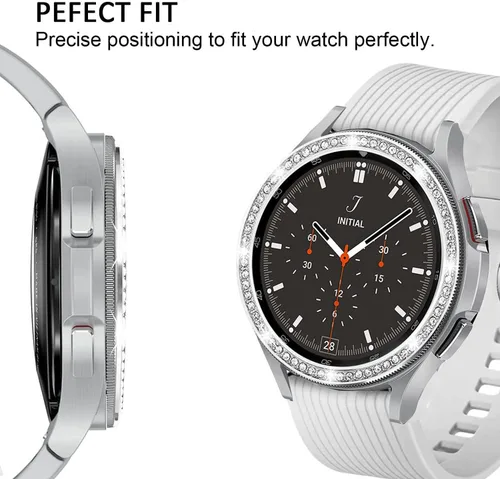 Vista 2 de DEALELE Funda de bisel compatible con Samsung Galaxy Watch 4 Classic de 1.654 pulgadas/Galaxy Watch 1.654 pulgadas/Gear Sport, anillo de bisel de 1#