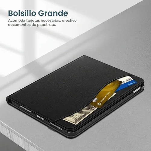 Vista 5 de Fintie Funda tipo libro para iPad (A16) de 11ª generación de 11 pulgadas Negro