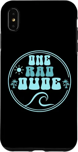 Vista 11 de One Rad Dude 1st Birthday Surf Beach Groovy Case for iPhone 17