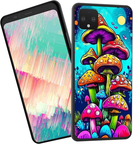 Vista 64 de for Google Pixel 4 XL Case,Slim Shockproof TPU Soft Rubber Silicone Cover Phone Case for Google Pixel 4 XL,Blue Skull Headphone