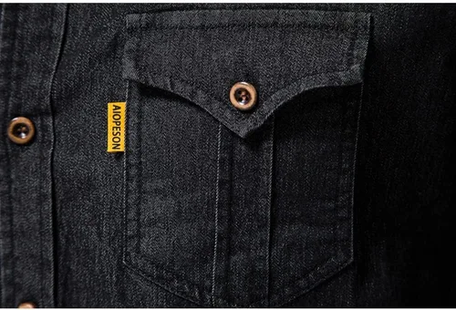 Vista 4 de Elkhomy Camisas casuales de manga larga para hombre