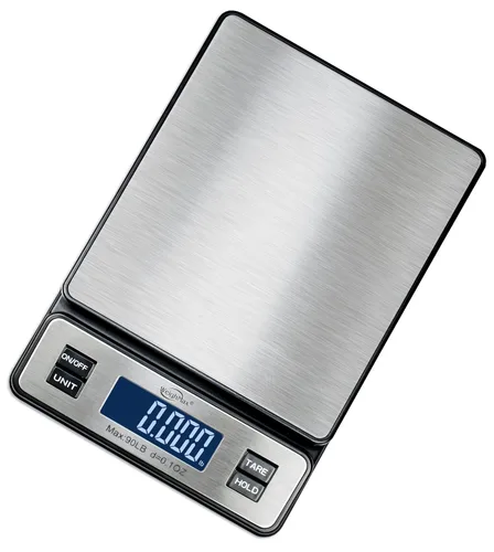 Vista 7 de W-2809 - Báscula postal digital de acero inoxidable duradera, de 90 libras x 0.1 onzas, báscula de envío con adaptador de CA, 1 paquete