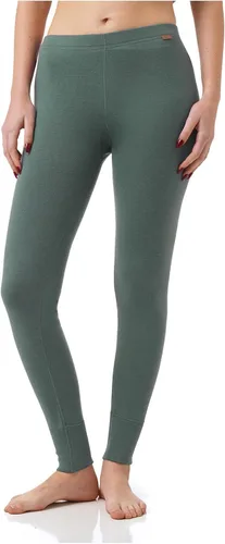 Vista 10 de MERIWOOL - Pantalones térmicos de capa base para mujer, 100% lana merina, 400g, pesados Negro