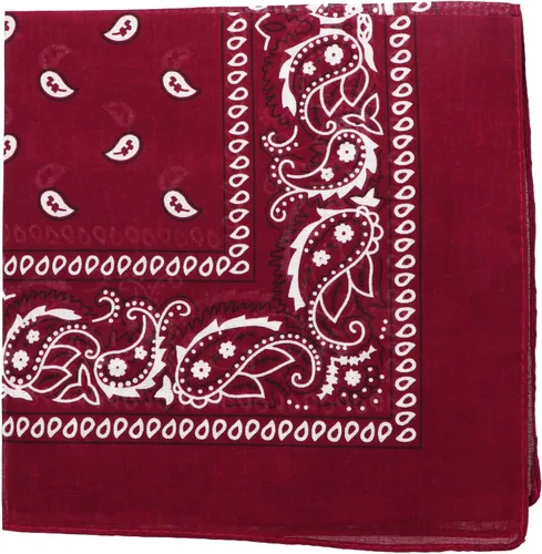 Vista 40 de Motique Accessories Bandana de algodón de 22 pulgadas con estampado cachemira