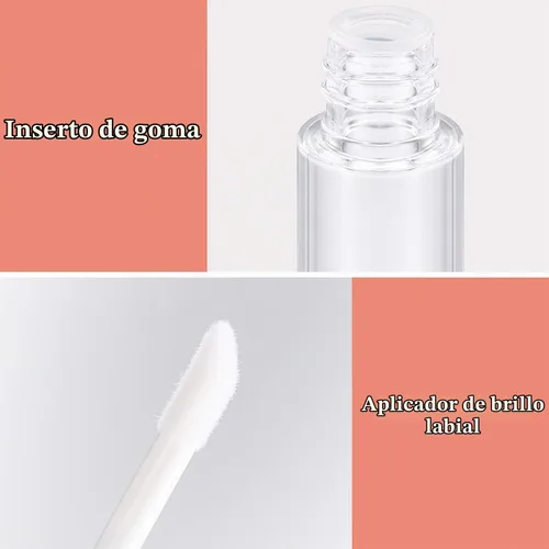 Vista 3 de Blulu 30 tubos de brillo de labios de 0.3 fl oz a granel vacío recargable 5