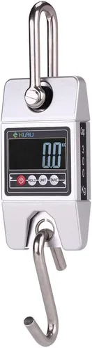 Vista 8 de Klau - Báscula digital de pescado, grúa industrial de 661.4 lbs/600 libras, color negro Sensor de alta precisión, escala colgante, para la caza