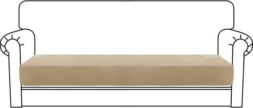 Vista 43 de MAXIJIN Fundas de cojín elásticas de terciopelo para sofá, funda de cojín suave de repuesto para sofá de dos plazas, protector de asiento