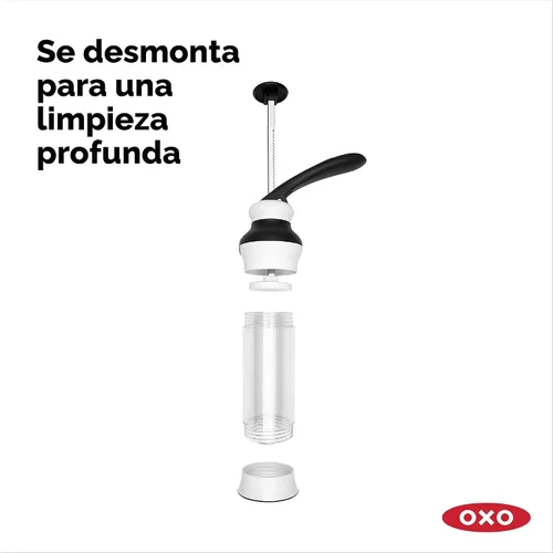 Vista 9 de OXO Good Grips Juego de Prensa para Galletas de 14 Piezas, Prensa para Galletas con 12 Discos de Acero Inoxidable y Estuche de Almacenamiento