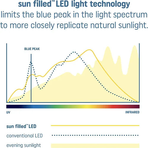 Vista 6 de GE Bombilla LED con relleno de sol, 60 vatios, blanco suave, A21 (paquete de 1)