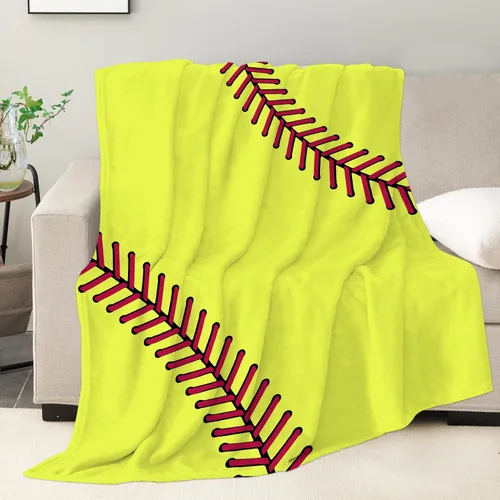 Vista 8 de Manta de béisbol suave, regalos para niños de 8 a 12 años, cosas para amantes del béisbol, manta de forro polar única para niños pequeños