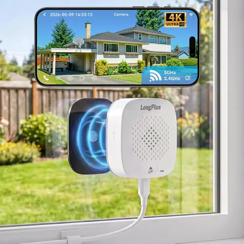 Vista 12 de LongPlus Cámara de la ventana de 5MP 3K para la seguridad casera, cámara