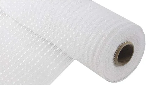 Vista 16 de Cinta decorativa de malla de yute de poliéster de 10 pulgadas x 30 pies (rayas naturales marrones y blancas con hilo de algodón): RY800348