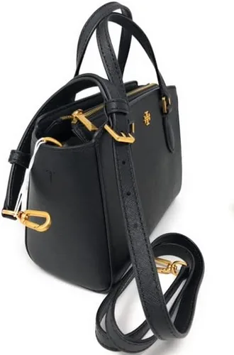 Vista 2 de Tory Burch Emerson - Bolso bandolera mini con cremallera superior, color negro, Negro