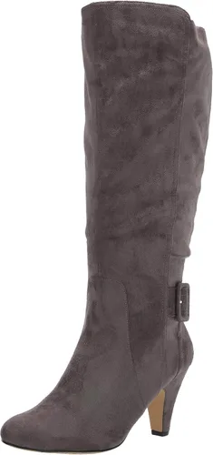 Vista 9 de Bella Vita womens Troy II Plus Dress Wide Calf Boot Super Gamuza Negro