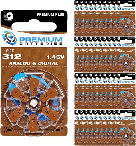 Vista 19 de Pilas Premium para audífonos, tamaño 10, 1.45V, con pestaña amarilla (6 pilas)