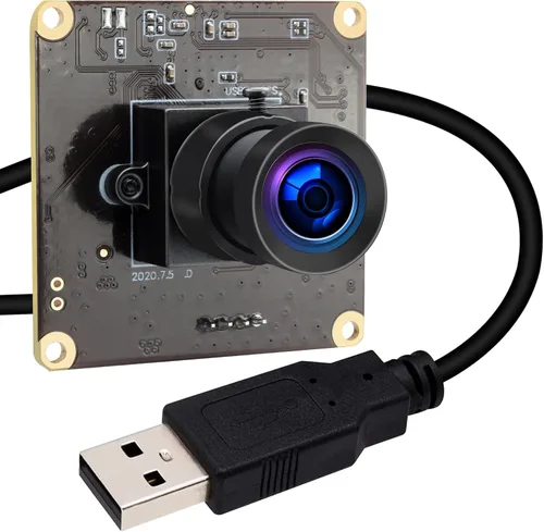 Vista 13 de Módulo de cámara USB 1080P, cámara web de poca luz con lente de 0.1 in Tablero de cámara industrial Lightburn, Plug and Play, compatible