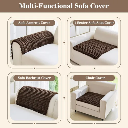 Vista 3 de MYSKY HOME Fundas para sofá de 3 cojines, aptas para mascotas, fundas de sofá lavables para mascotas, fundas protectoras de muebles, fundas