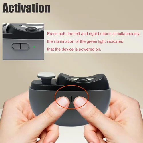 Vista 6 de Easyclip - Cortaúñas inteligente, 3 en 1, cortaúñas eléctrico de fácil clip, cortaúñas con luz, adecuado para todos los recortes y pulido de uñas