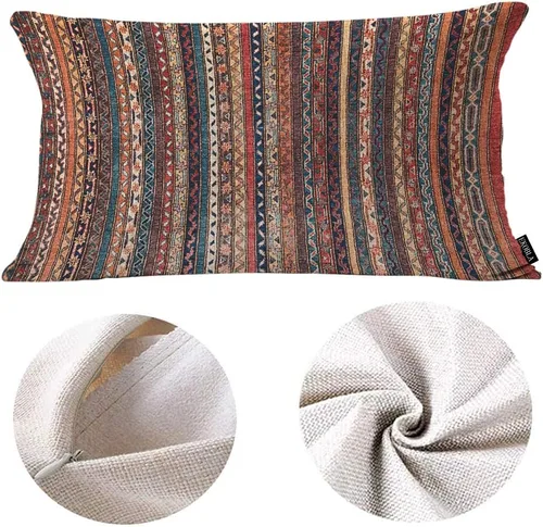 Vista 6 de EKOBLA Funda de almohada cuadrada de 12 x 20 pulgadas