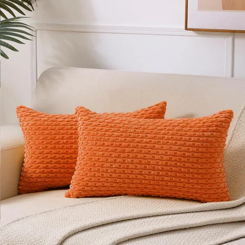 Vista 41 de Fancy Homi - Juego de 2 fundas de almohada decorativas de color rosa polvoriento de 30.5 x 30.5 cm con pompones para sofá cama, decoración moderna