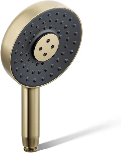 Vista 21 de KOHLER 26282-G-BL Statement - Ducha de mano redonda multifunción con 3 ajustes de pulverización, 1.75 GPM, negro mate
