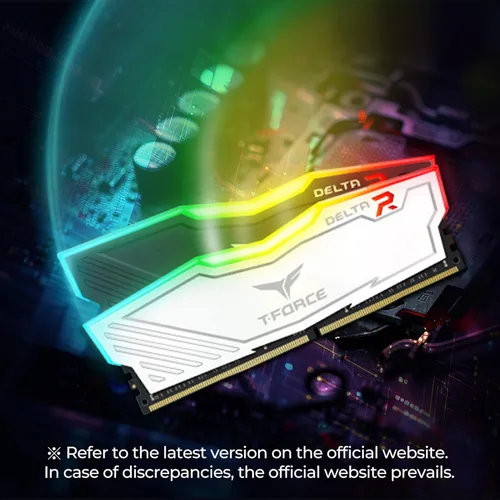 Vista 5 de TEAMGROUP T-Force Delta RGB DDR4 16 GB (2 x 8 GB) 3200 MHz (PC4-25600) CL16 Módulo de memoria de escritorio RAM TF3D416G3200HC16CDC01 - Negro