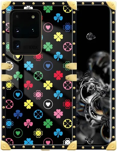 Vista 56 de Funda compatible con Samsung Galaxy S10 4G, TPU suave de lujo y parte trasera de policarbonato duro para niñas y mujeres, funda protectora a prueba