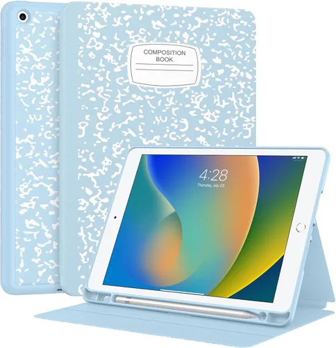 Vista 19 de Supveco Funda para iPad de 9ª/8ª/7ª Generación 10.2 pulgadas (Modelo 2021/2020/2019) con Soporte para Lápiz, Funda Folio Premium con Soporte