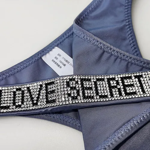 Vista 3 de Yesunpxs Tanga sexy para mujer, ropa interior de algodón de tiro bajo, transpirable, elástico, con espalda en T, bragas de bikini