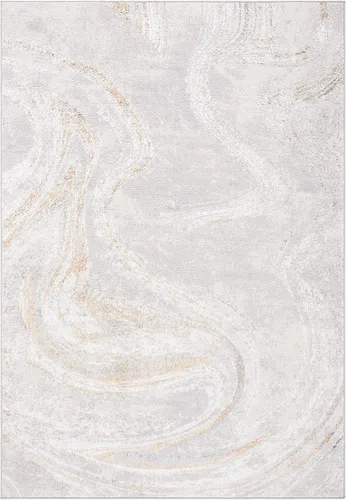 Vista 14 de SAFAVIEH Orchard Collection - Alfombra decorativa de 4 pies 5 pulgadas x 6 pies 5 pulgadas, gris y azul, diseño abstracto moderno, no desprende