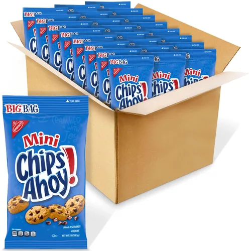 Vista 38 de CHIPS AHOY! Chewy Minis - Galletas con chispas de chocolate, paquetes de 12-3 onzas