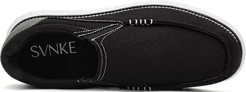 Vista 5 de Mocasines de lona para hombre, cómodos, informales, formales, modernos, duraderos, para caminar