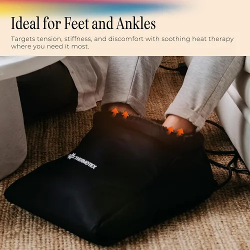 Vista 9 de Thermotex Almohadilla térmica para pies de infrarrojos lejanos, terapia de calor profundo para aliviar el dolor, circulación y recuperación