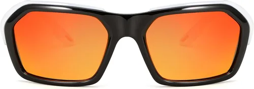 Vista 3 de FEISEDY Gafas de sol polarizadas deportivas para hombres y mujeres, para motocicleta, ciclismo, correr, pesca, gafas poligonales, protección UV400