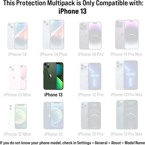 Vista 21 de Scooch Protector de pantalla 5 en 1 para iPhone 11 (paquete de 3) con protector de lente de cámara (paquete de 2) vidrio templado 9H de alta