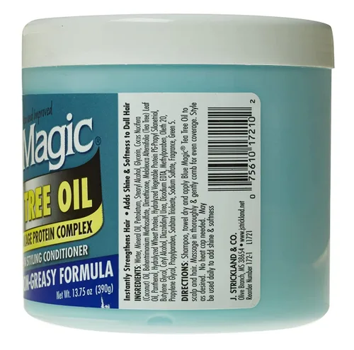 Vista 2 de Blue Magic Tea Tree - Acondicionador sin enjuague, 13.75 onzas (paquete de 2)