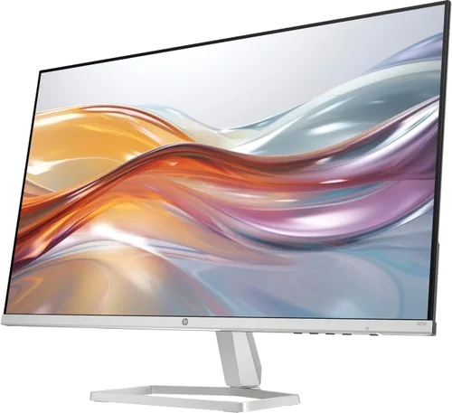 Vista 4 de HP Monitor de computadora 1080P de 27 pulgadas en plata y negro, pantalla IPS antirreflejos de 27 pulgadas Full HD (1920 x 1080) 75Hz con AMD