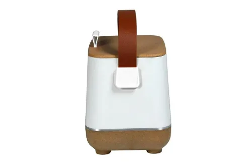 Vista 4 de Mini refrigerador retro de 6 latas de 1 cu. ft en corcho blanco