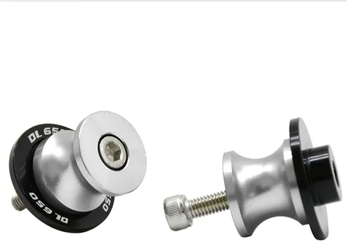 Vista 10 de Tornillos de soporte de brazo oscilante trasero con motor para Suzuki DL650 V-Strom 2004-2013 2012 2011 DL 650 V Strom M8 deslizadores de marco Negro