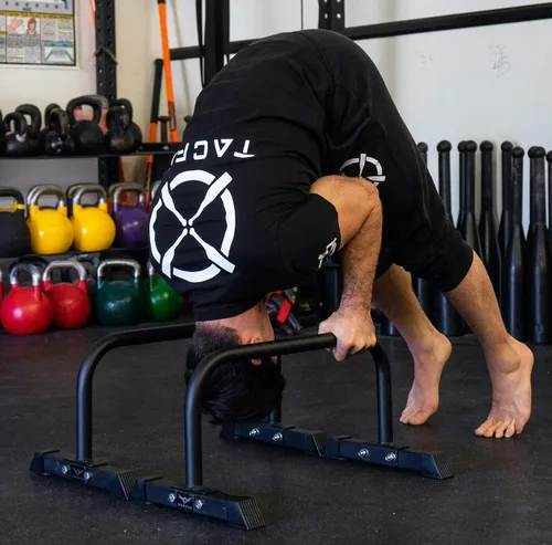 Vista 5 de Parallettes - Barras versátiles para empujar y sumergir para gimnasio en casa