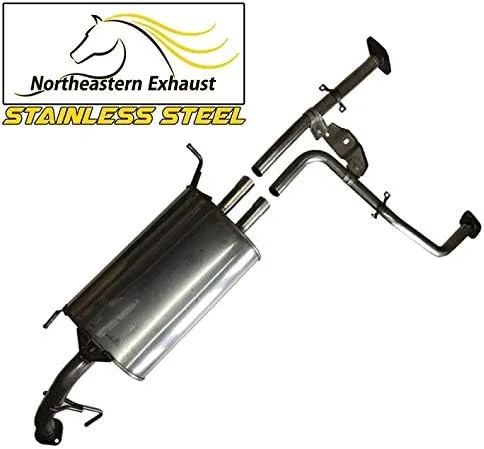 Vista 6 de Northeastern Exhaust Resonador de acero inoxidable, tubo intermedio, kit de sistema de silenciador compatible con Infiniti QX4 2002-2003 y Nissan
