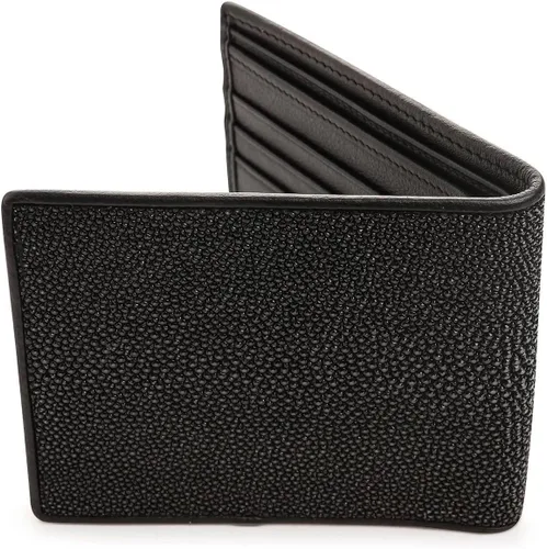 Vista 3 de Cartera de rayas pulidas color negro talla M Negro - Cartera