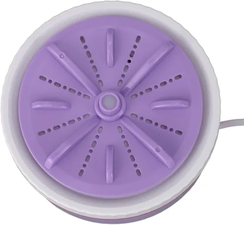 Vista 2 de Mini lavadora turbo, lavadora de ropa pequeña portátil USB para viajes de negocios, lavadora de lavandería ajustable con temporizador para ropa