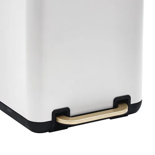 Vista 5 de SunnyPoint Cubo de basura pequeño de 6 litros (1.58 galones) con cubos interiores de plástico; baño rectangular, oficina, cocina y dormitorio, paso