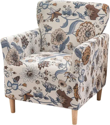 Vista 40 de Fundas elásticas para sillón, fundas estampadas para silla de banquete con brazos, fundas suaves para silla de sala de estar, protector de muebles