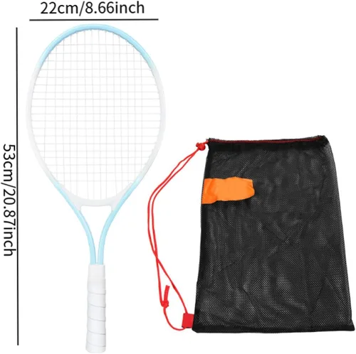 Vista 5 de Colaxi Raqueta de tenis para niños, 21 pulgadas, marco de aleación de hierro, agarre antideslizante, equipo de tenis para parque recreativo patio